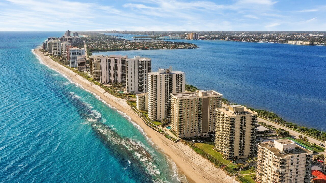 Aerial view of Singer Island